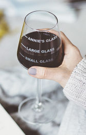 Personalised Drinks Measure Wine Glass