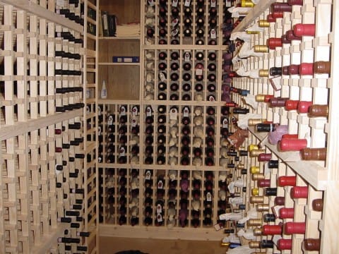Solid Pine Wine Storage