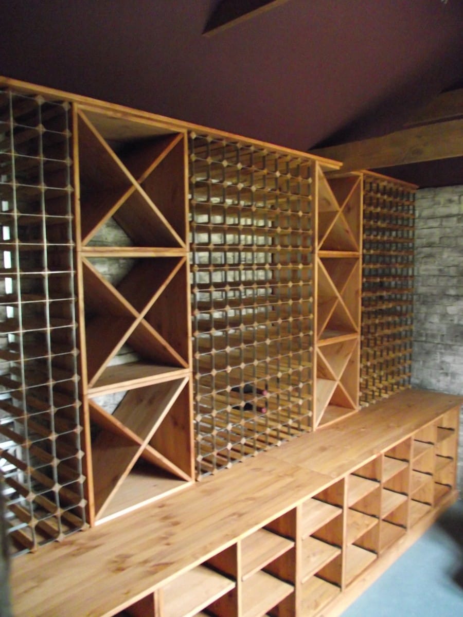 Wine Cubes Storage Bins Each Hold Up To 24 Bottles Wood And Metal Wine Storage