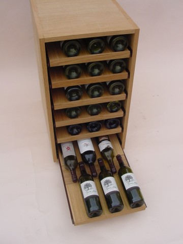 Wine Bottle Tray Showcase Unit