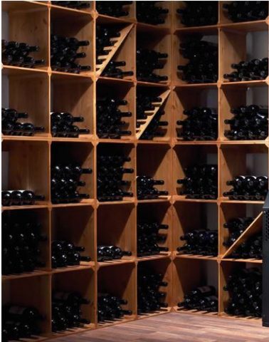 Single Bottle Solid Pine Wine Storage